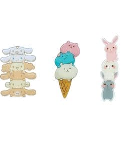 Alternative view of Acrylic Pin Ice Cream 'Fluffy Bunny'