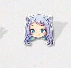 Alternative view of Acrylic Pin My Hero Academia 'Tomoko | Cat Ears Chibi'