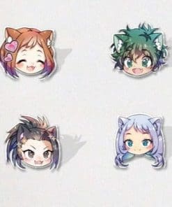 Alternative view of Acrylic Pin My Hero Academia 'Momo | Cat Ears Chibi'