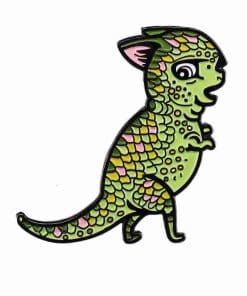 Sneaky Dino Enamel Pin