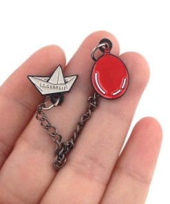 Alternative view of IT Horror Boat 'S.S. Georgie Chain' Enamel Pin