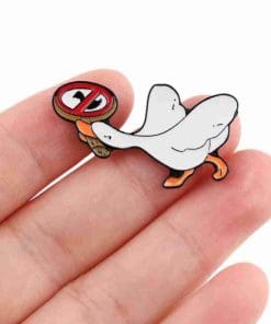 Alternative view of Stop Eating Goose 2.0 Enamel Pin