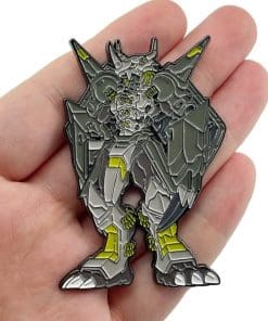 Alternative view of Digimon 'WarGreymon 2.0' Enamel Pin