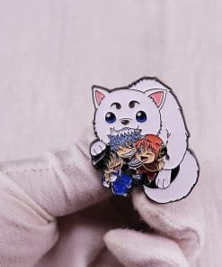 Alternative view of Gintama 'Sadaharu and Friends' Enamel Pin