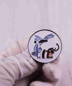Alternative view of Regular Show 'Mordecai and Rigby' Enamel Pin
