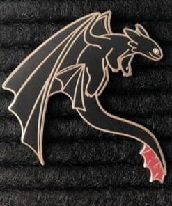 How to Train Your Dragon 'Flying Night Fury' Enamel Pin