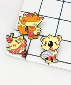 Alternative view of Forest Animal 'Bird Chibi | Ballerina' Enamel Pin