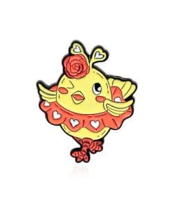 Forest Animal 'Bird Chibi | Ballerina' Enamel Pin