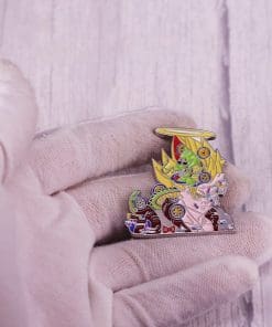 Alternative view of Dragon Ball Z 'Vegeta x Angel Shenron' Enamel Pin