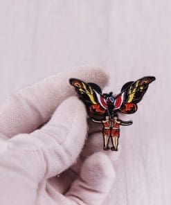 Alternative view of Godzilla 'Mothra and The Twin Sister' Enamel Pin