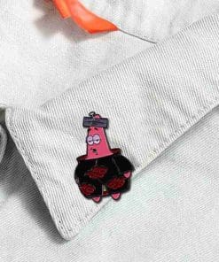 SpongeBob Squarepants Patrick x Naruto Akatsuki' Enamel Pin - Image 3