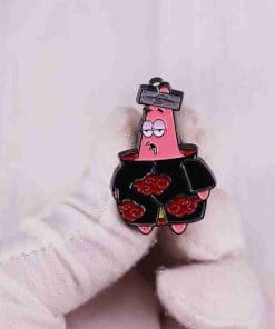 Alternative view of SpongeBob Squarepants Patrick x Naruto Akatsuki' Enamel Pin