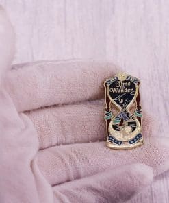 Alternative view of Hourglass 'Time to Wonder' Enamel Pin