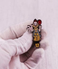 Alternative view of It 'Pennywise x Little Girl' Enamel Pin