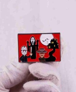 Alternative view of Scary Killer 'Horror Night' Enamel Pin