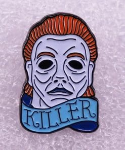 Alternative view of Michael Myers 'Killer Face' Enamel Pin