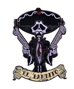 Cool Skull 'El Bandito' Enamel Pin