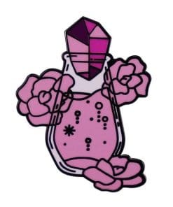 Crystal Potion 'Lavander Flower' Enamel Pin