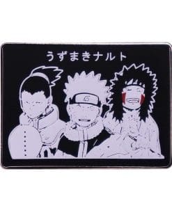 Alternative view of Naruto 'Monochrome Shikamaru | Naruto | Jiraiya' Enamel Pin