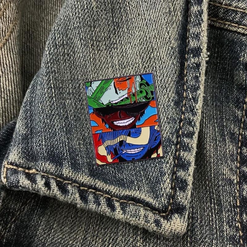 One Piece 'Zoro | Luffy | Sanji' Enamel Pin - Image 3