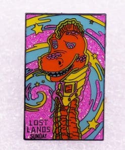 Dinosaur 'Paradise Lost Sunday' Enamel Pin