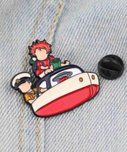 Alternative view of Ponyo 'Sosuke and Ponyo Boat Ride' Enamel Pin