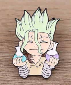 Alternative view of Dr. Stone 'Senku Ishigami' Enamel Pin