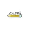 Inspirational Quote 'Write On Pencil' Enamel Pin