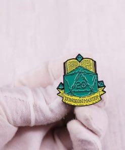 Alternative view of Dungeons & Dragons 'DM D20 Polyhedral Dice' Enamel Pin