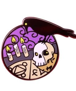 Dungeons & Dragons 'Raven and Skull' Enamel Pin
