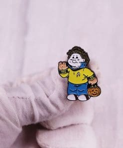 Alternative view of Michael Myers 'Kid's Trick or Treat' Enamel Pin