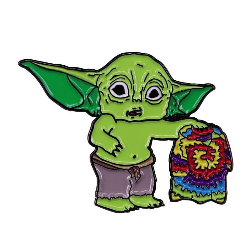 Baby Yoda 'Colorful Crochet' Enamel Pin