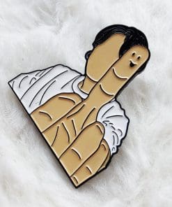Alternative view of BTS 'Park Ji Min | Smiley Finger' Enamel Pin