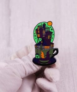 Alternative view of Magical Tea House Enamel Pin