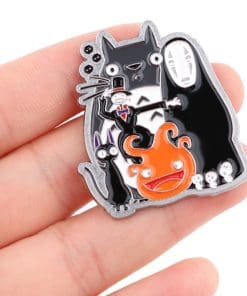 Alternative view of Classic Ghibli Characters Enamel Pin