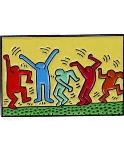 Funny Art 'Dancing Figures' Enamel Pin