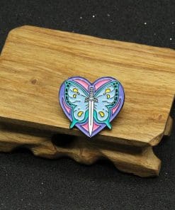 Alternative view of JoJo's Bizarre Adventure 'Jolyne Butterfly' Enamel Pin