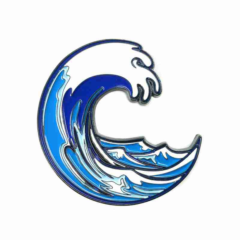 Sea Wave Enamel Pin