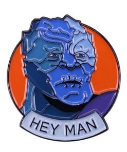 Alternative view of Korg 'Hey Man' Enamel Pin