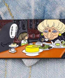 Alternative view of Spirited Way 'Yubaba Kaonashi Sen Dinner' Enamel Pin