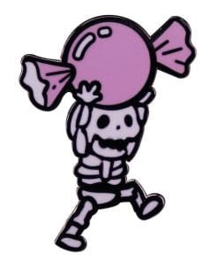 Candy Skeleton Chibi Enamel Pin