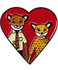 Fantastic Mr. Fox 'Couple in Heart' Enamel Pin