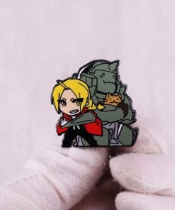 Alternative view of Fullmetal Alchemist: Brotherhood 'Edward and Alphonse Chibi' Enamel Pin
