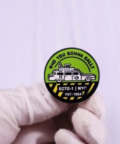 Alternative view of Ghostbusters 'Who You Gonna Call? | Ecto' Enamel Pin