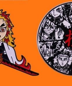 Alternative view of Demon Slayer 'Pilar Head' Enamel Pin