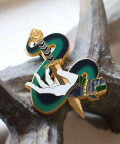 Alternative view of Loki 'Magic Dagger' Enamel Pin