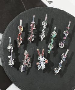 Alternative view of Demon Slayer 'Mitsuri Heart Sword' Enamel Pin