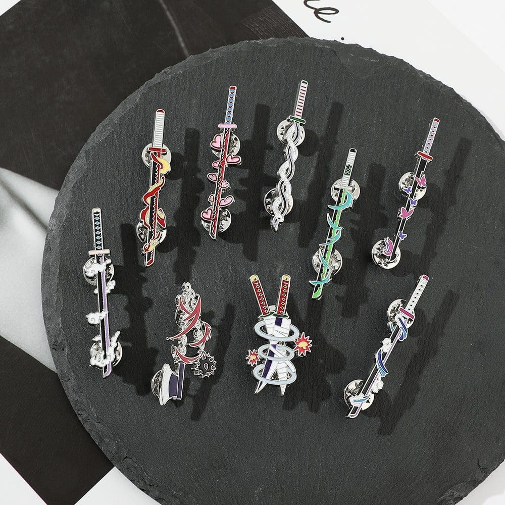 Demon Slayer 'Giyu Blue Nichirin Blade' Enamel Pin - Image 3