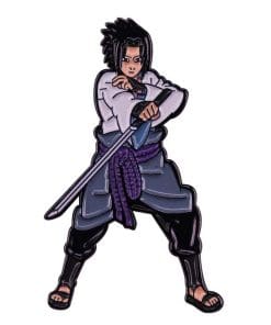Alternative view of Naruto 'Sasuke Sword Practice' Enamel Pin