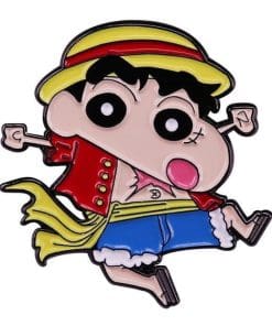 Crayon Shin Chan 'Luffy Mash-Up' Enamel Pin